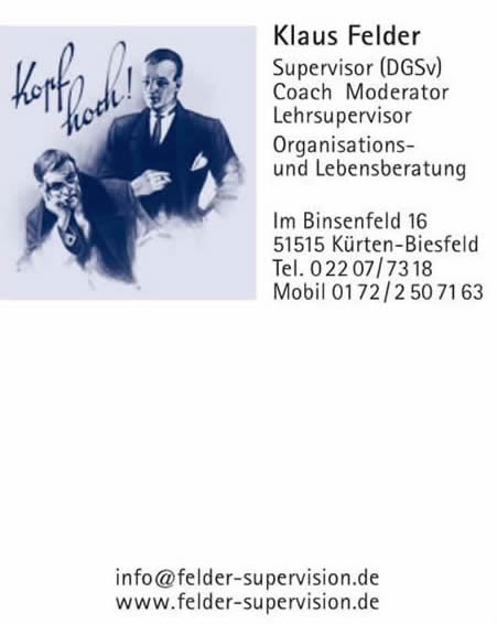 Klaus Felder - Visitenkarte